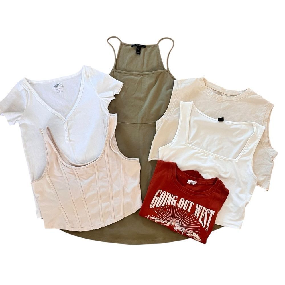 Neutral Basics Tops Dress Clothing Lot